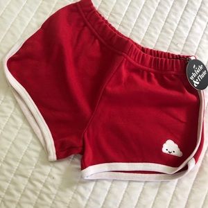 Boy or Girl Whistle & Flute retro track shorts NWT